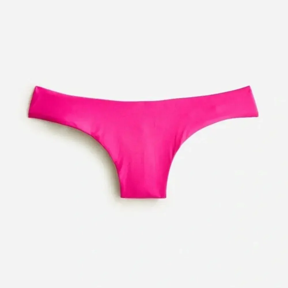 J. Crew Curved Waist Cheeky Bikini Bottom in Radiant Fuchsia‎ Size 2X NWT